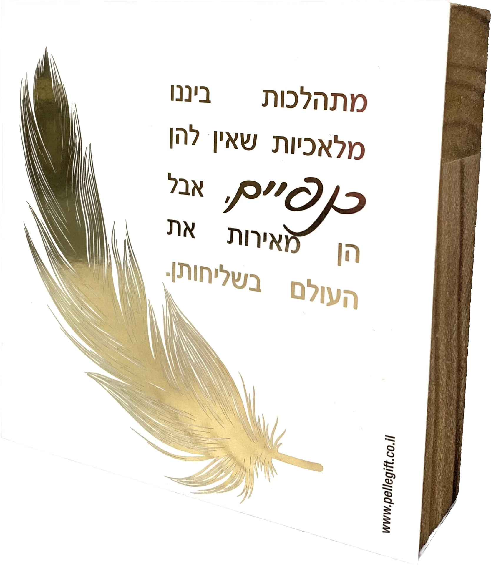 בלוק עץ אגוז לבן ריבוע קטן | מלאכיות