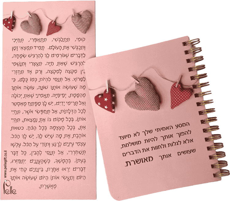 מארז המסע האמיתי שלך | מחברת כיס ורודה ומגנט