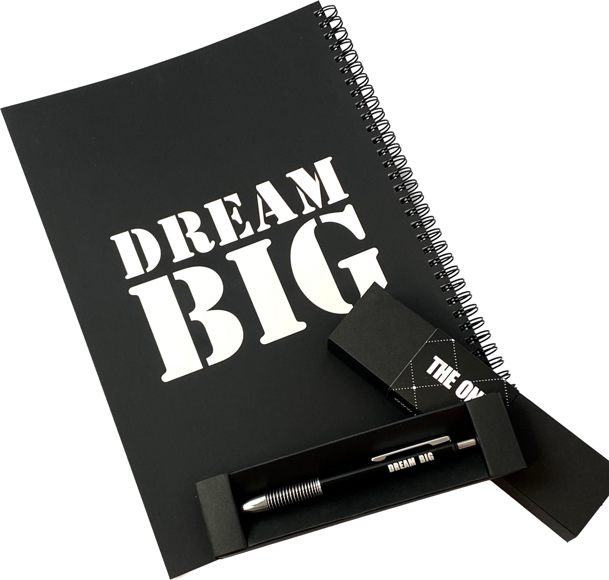 מארז לגבר ולאישה DREAM BIG מחברת גדולה ועט
