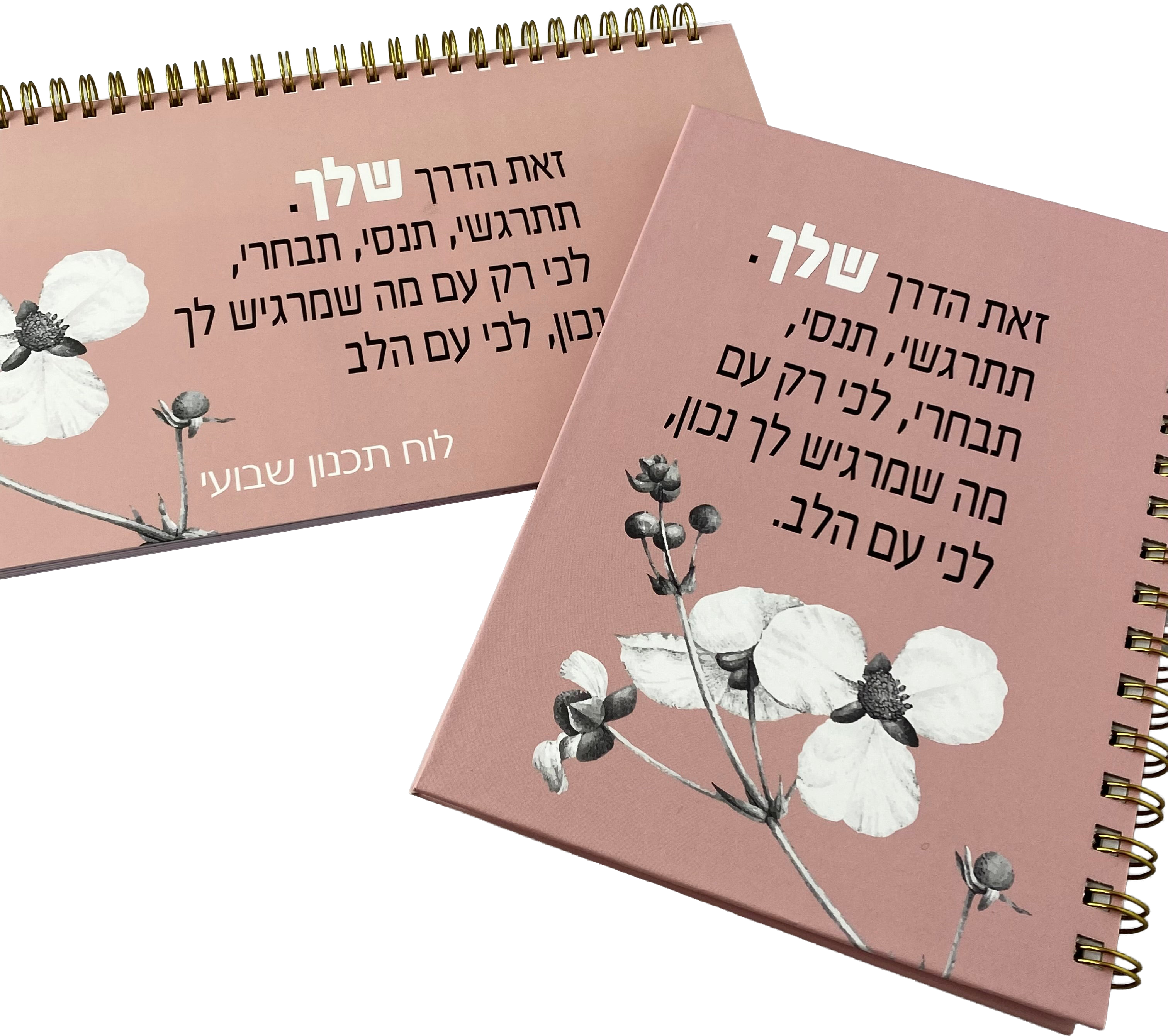 מארז לוח תכנון שבועי ומחברת כריכה קשה | זאת הדרך שלך