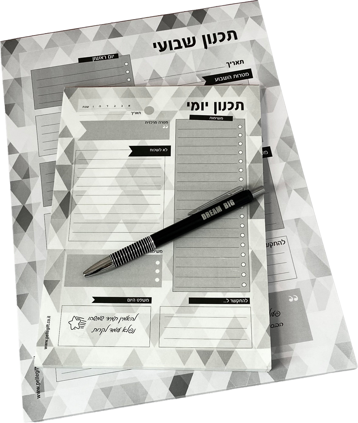 מארז תכנון שבועי, תכנון יומי ועט DREAM BIG שחור