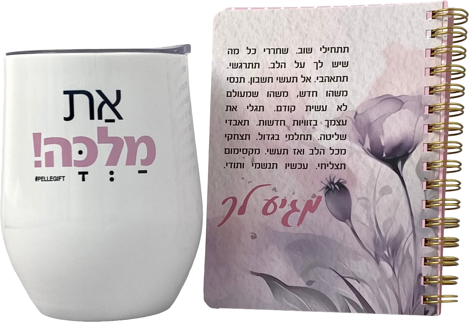 סט מגיע לך להיות מלכה - מאג טרמי ומחברת כיס