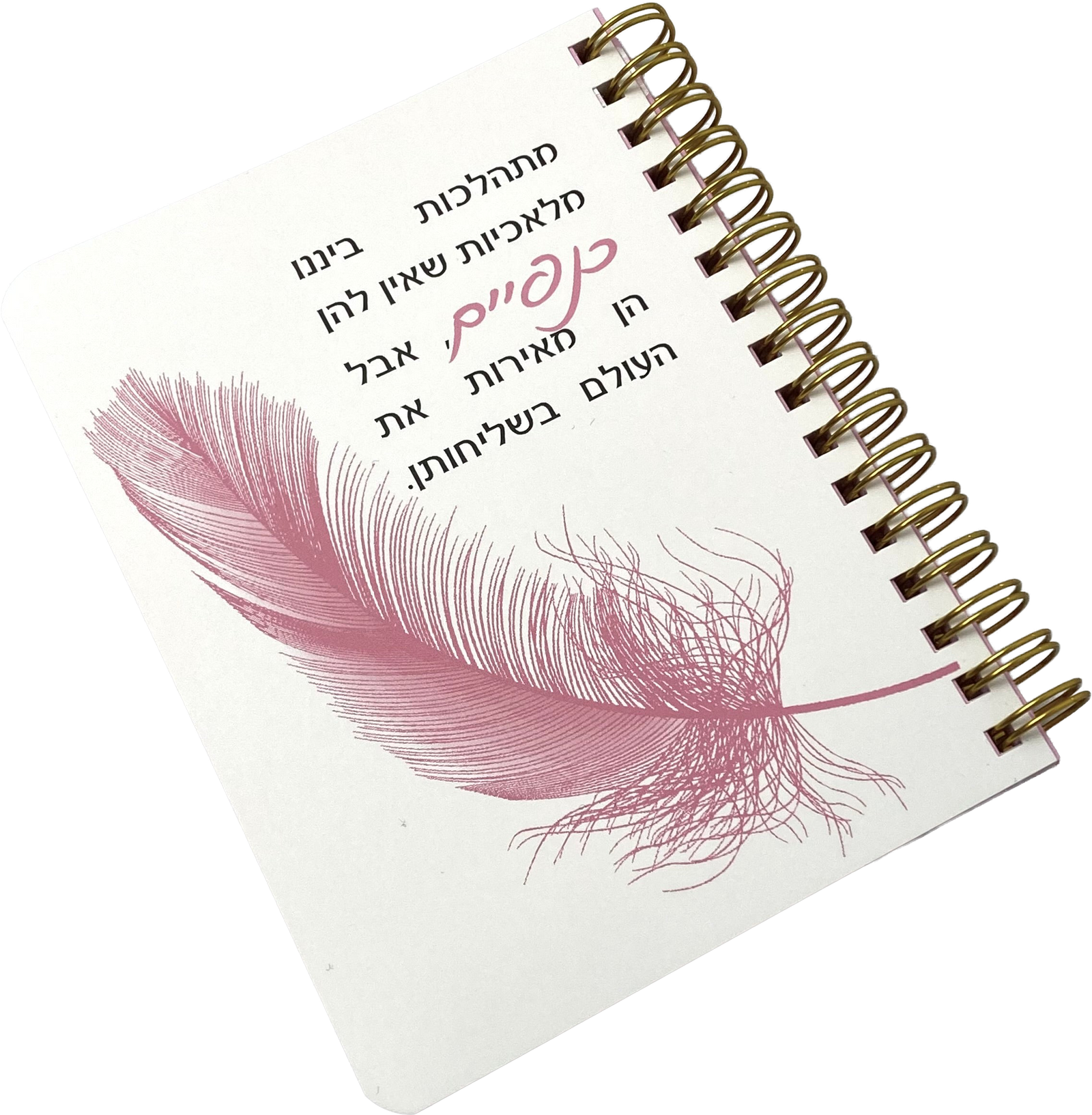 מחברת כיס | נוצה למורה /מטפלת או כל אישה שהאירה לך את הלב