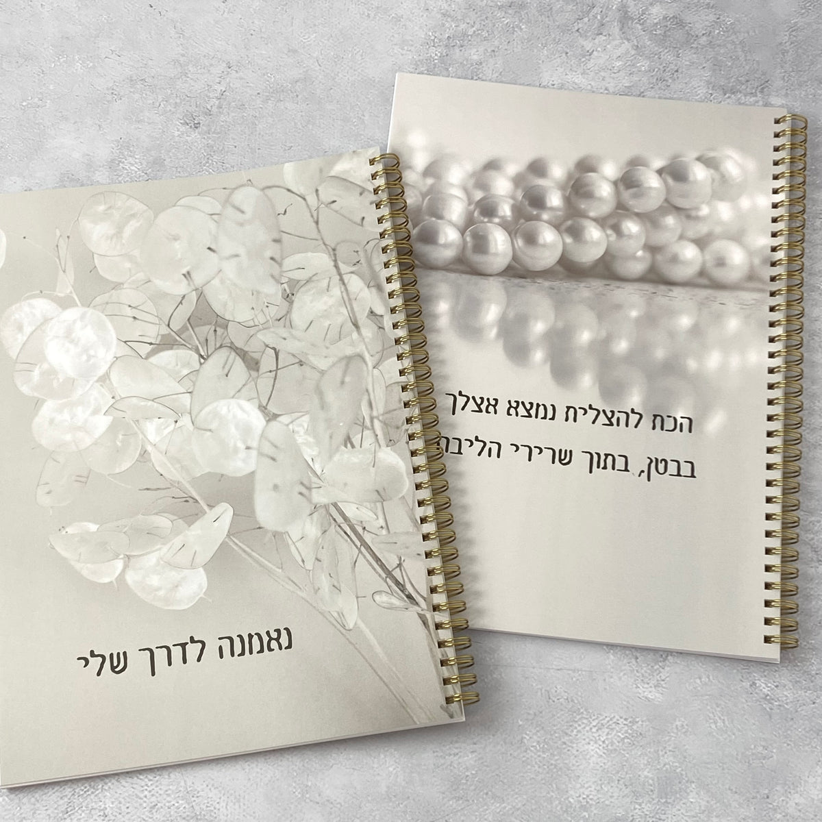 מארז השראה של 2 מחברות גדולות עם הכיתוב: נאמנה לדרך שלי