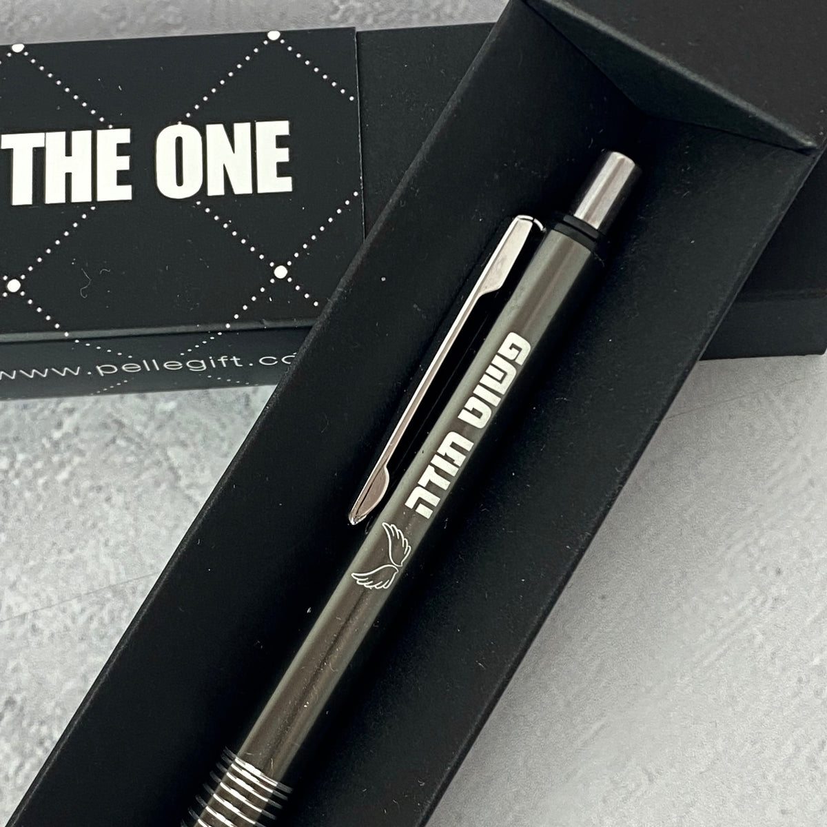 עט דגם פשוט תודה כסוף