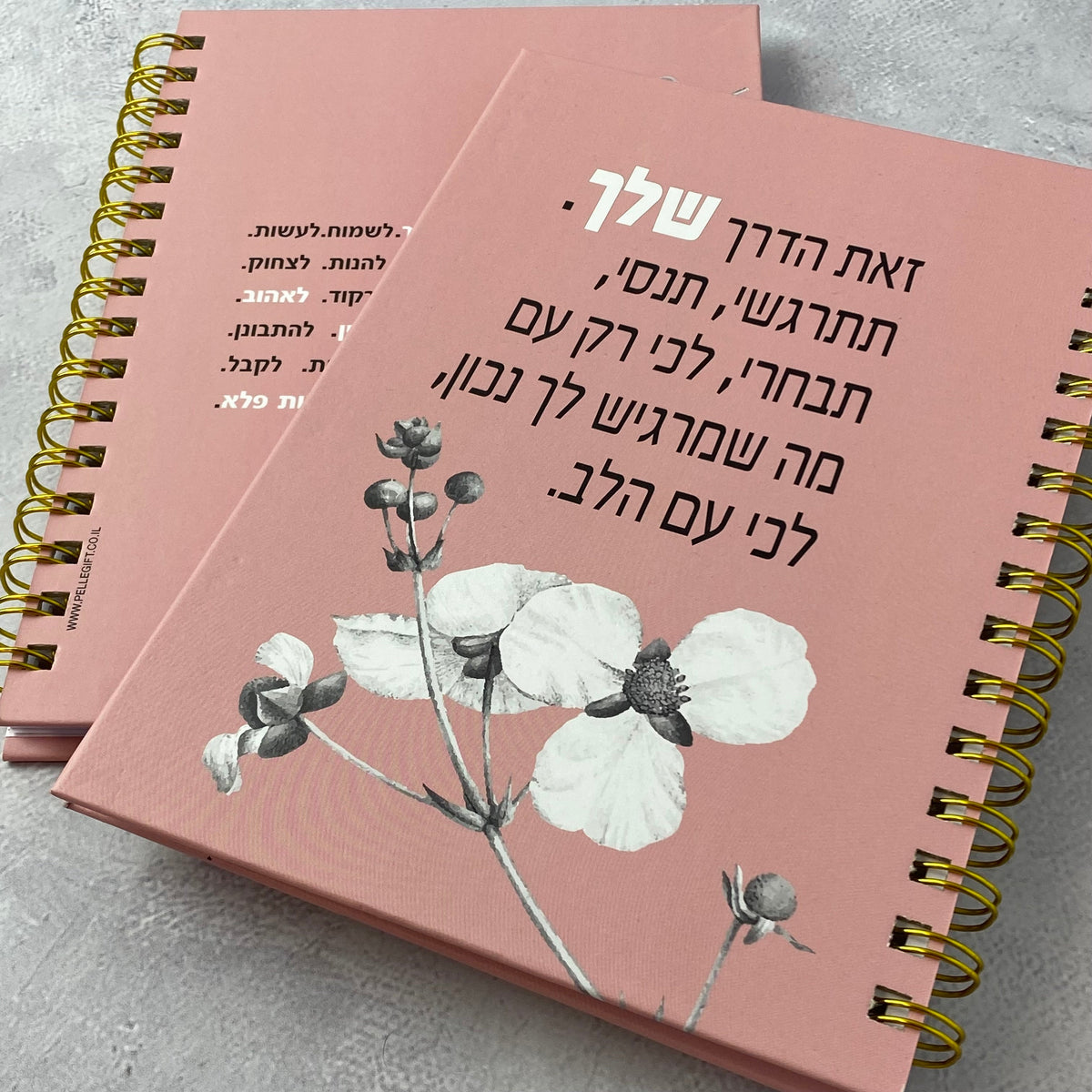 מארז לוח תכנון שבועי ומחברת כריכה קשה עם הכיתוב: זאת הדרך שלך - תצוגה נוספת 2