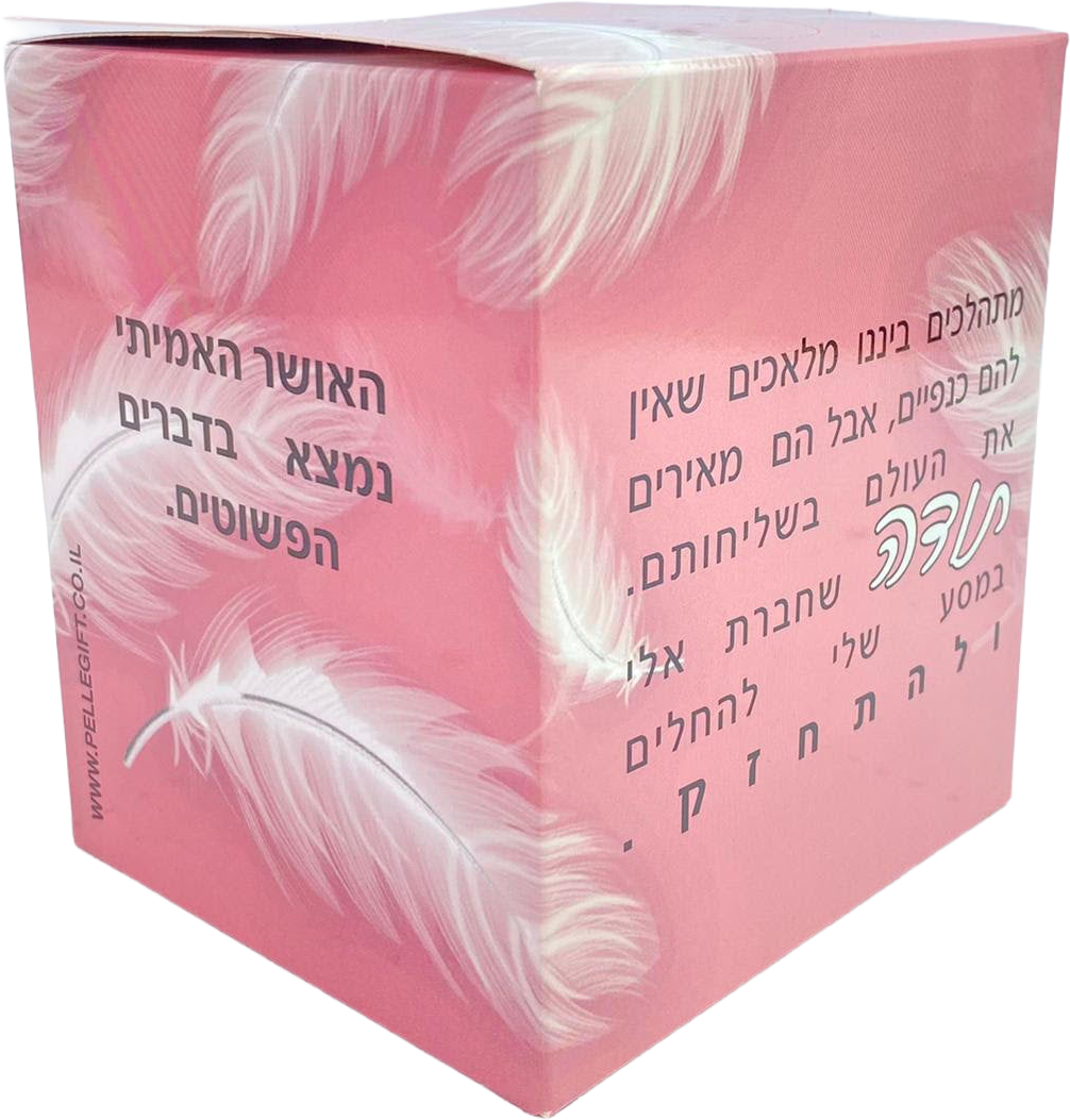 קופסת טישו | נוצות ורוד למטפל/ת