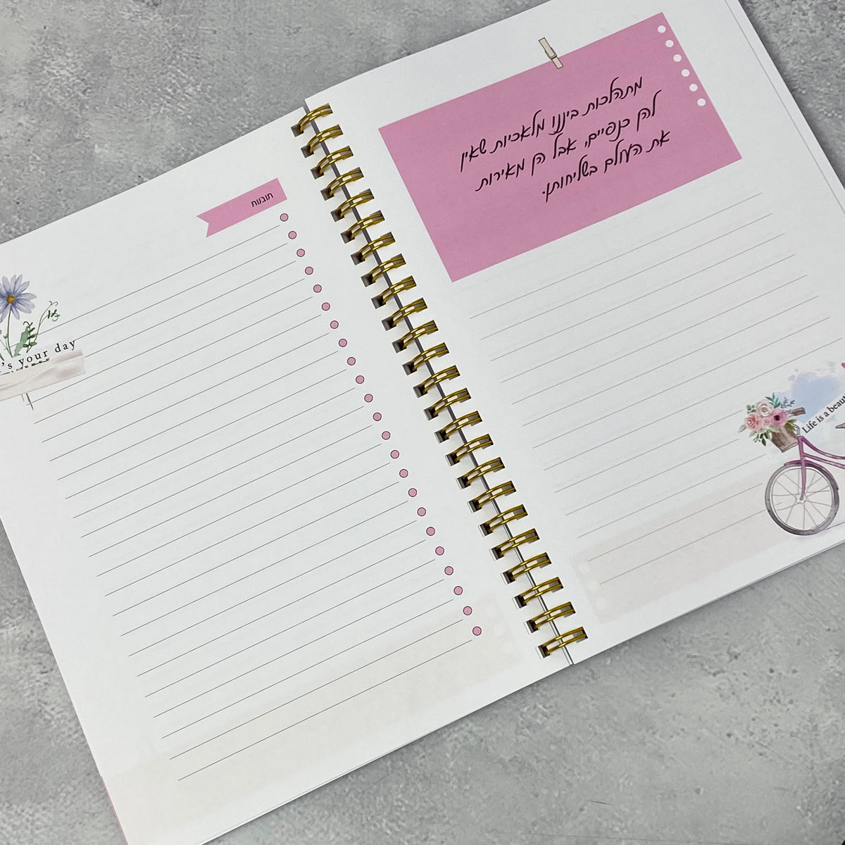 מחברת ספירלה | שינויים לא מתרחשים ברגע אחד