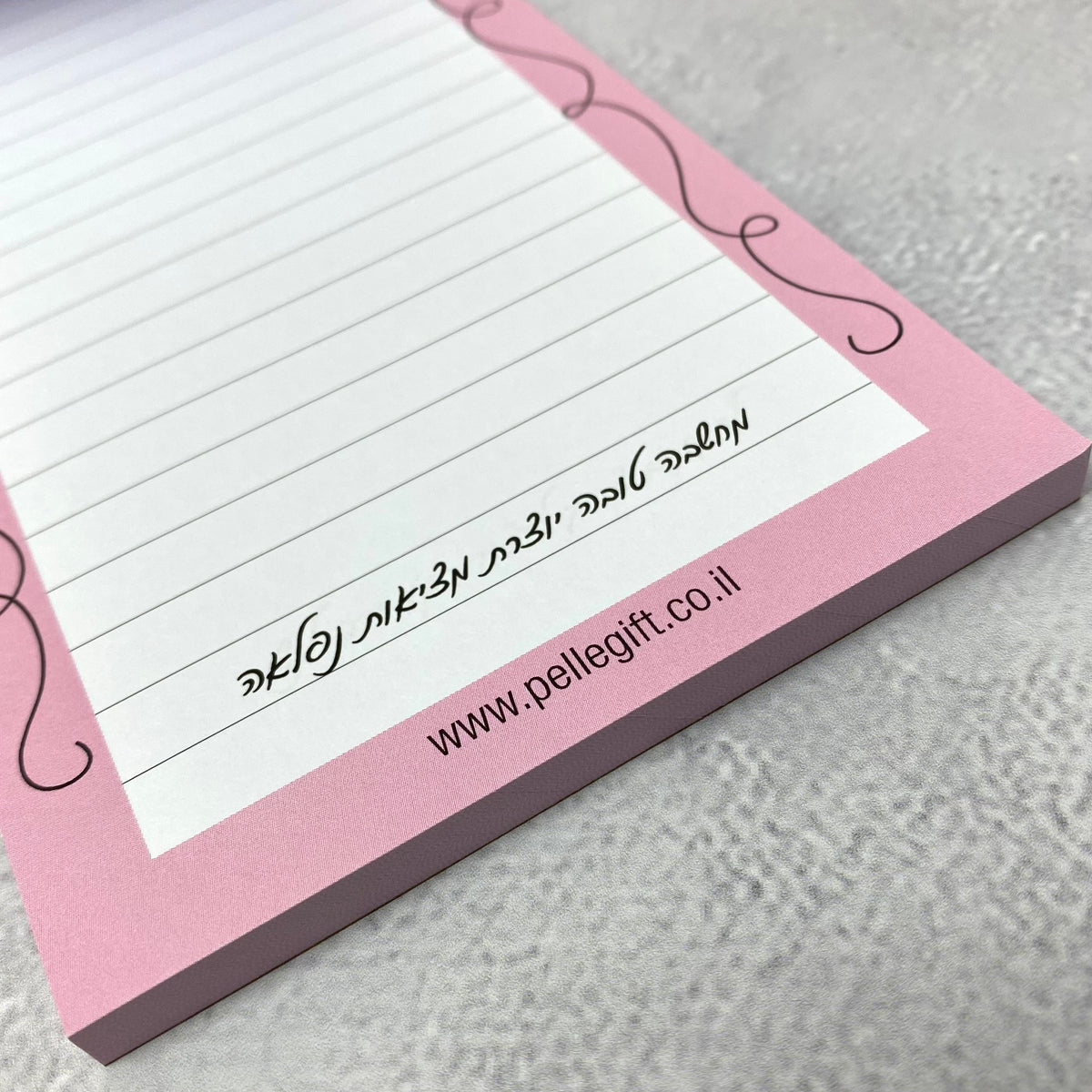 בלוק todo המשימות שלי דגם פרחים ורוד