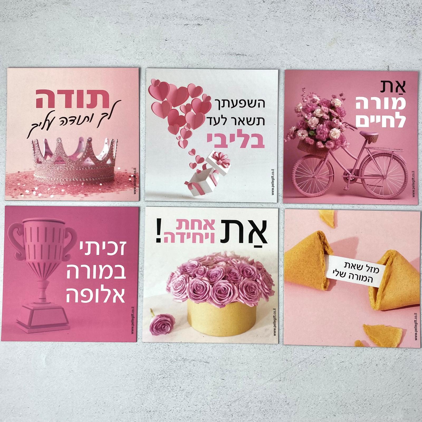 מארז למורה 6 מגנטים | תודה לך