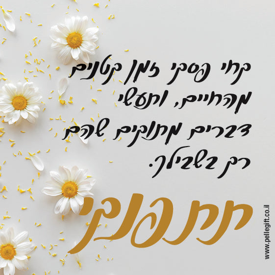 מגנט קטן עם הכיתוב: תתפנקי