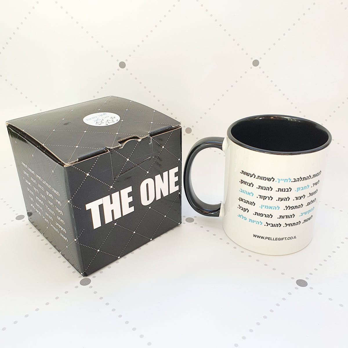 ספל יוניסקס דגם מזל שיש לי אותך